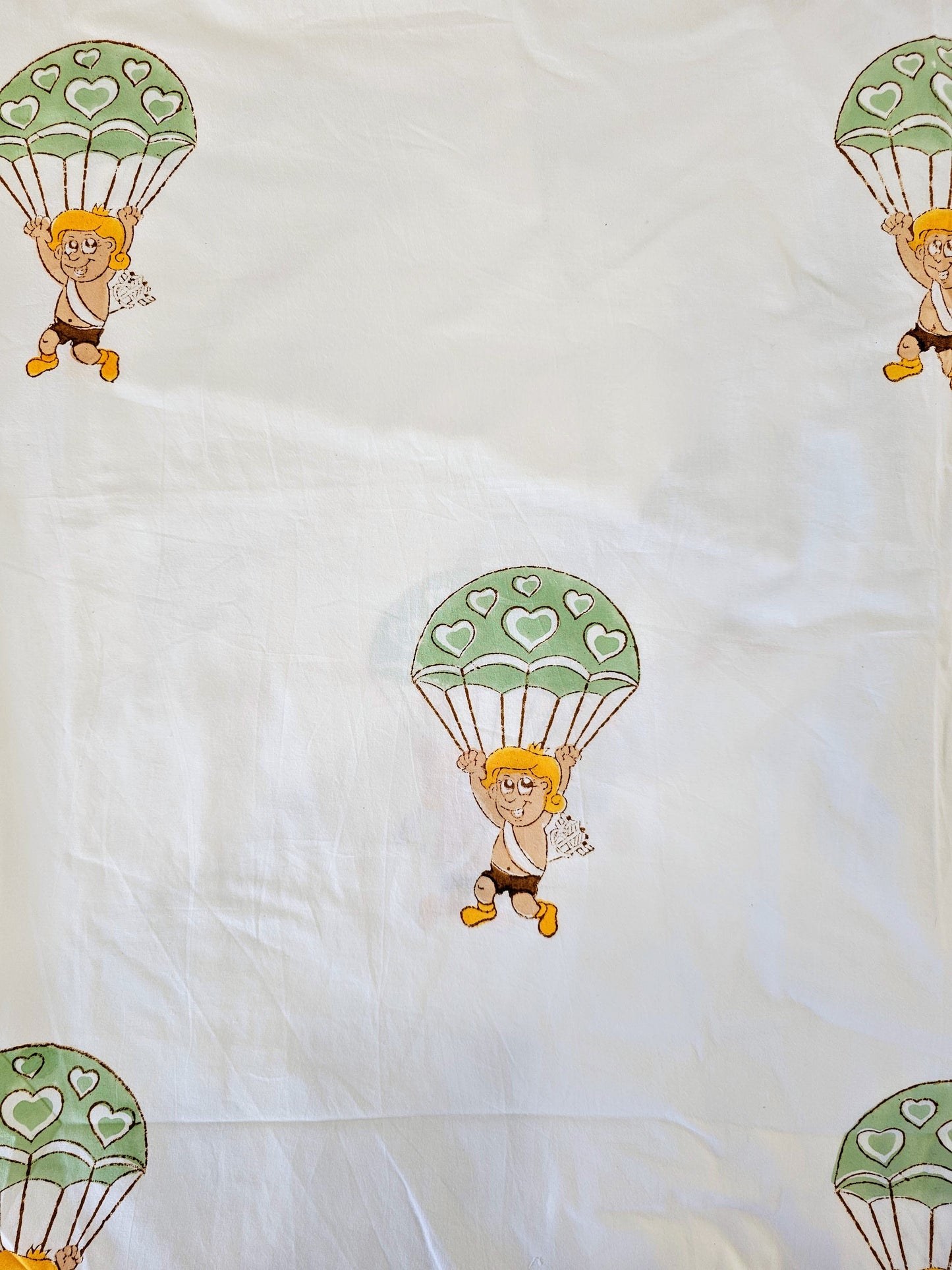 Handmade Block Printed Bedsheet (Parachute)