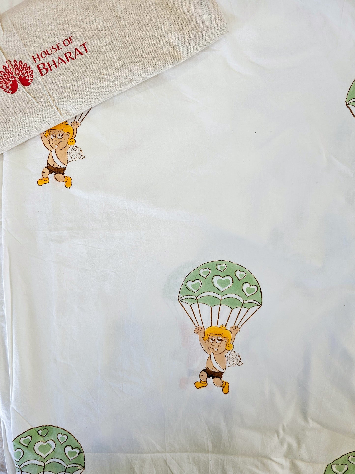 Handmade Block Printed Bedsheet (Parachute)