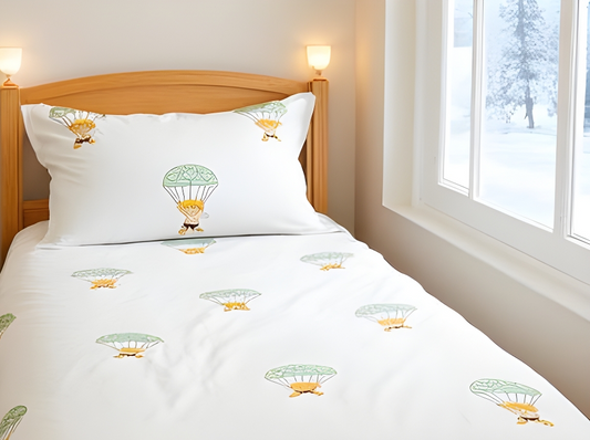 Handmade Block Printed Bedsheet (Parachute)