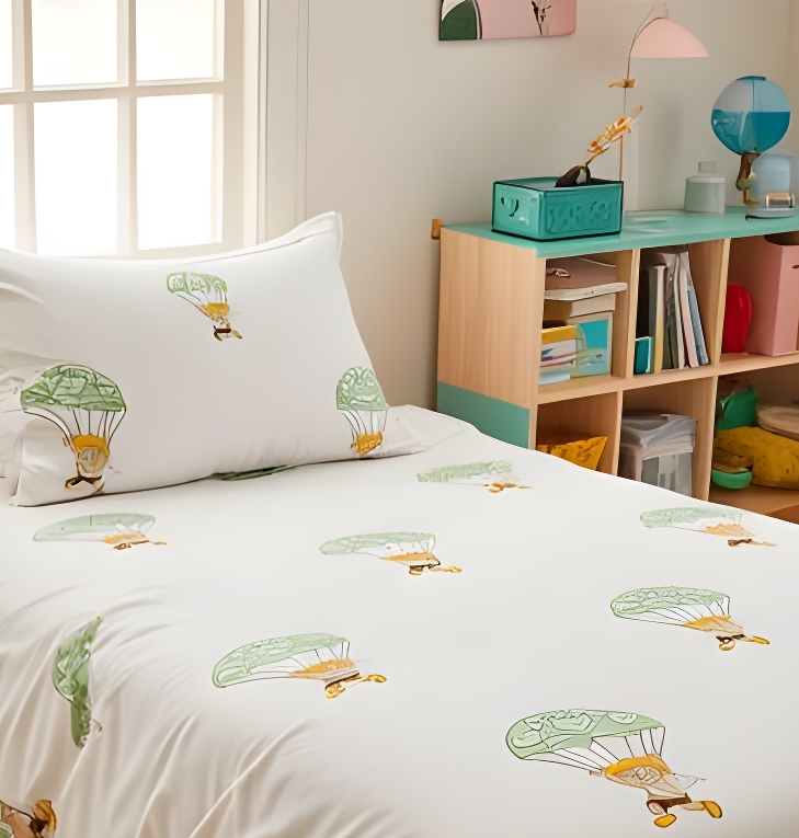 Handmade Block Printed Bedsheet (Parachute)